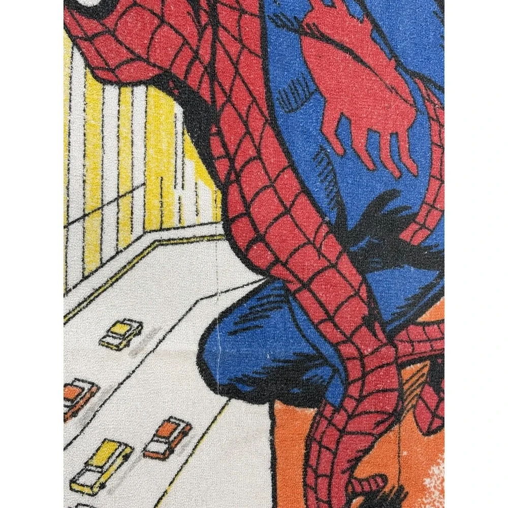 Vintage 1978 Cannon Beach Bath Towel Marvel The Amazing Spiderman‎ Cotton USA
